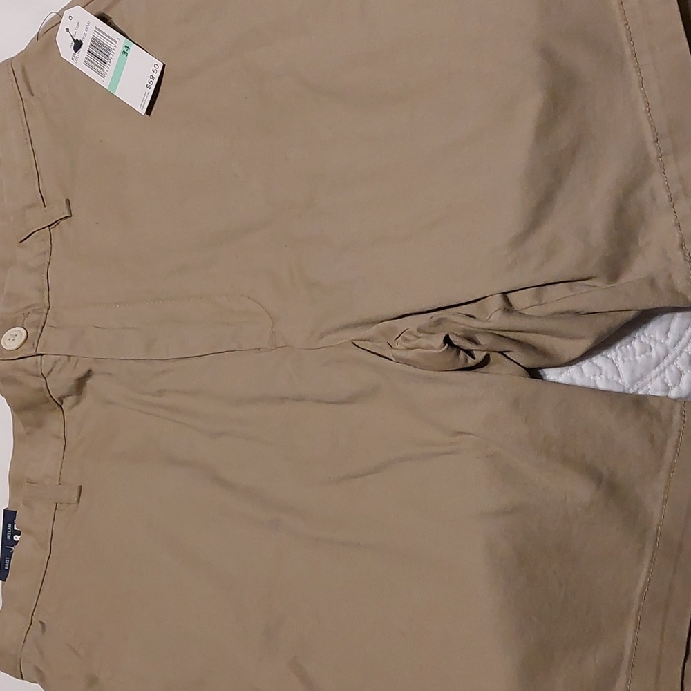 Mens Nautica deck shorts classic fit khaki